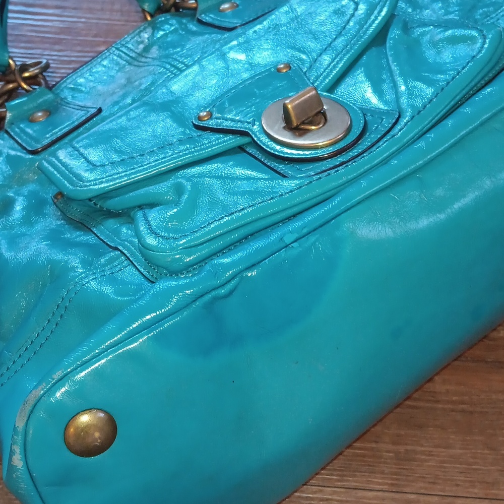 Coach Y2k Luci Dome Legacy Turquoise Satchel - Picture 4 of 16